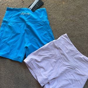 alphalete pulse leggings. THREE PIECES. GREEN BLUE PINK